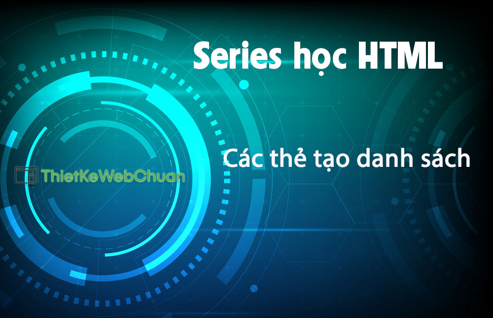 Th t o danh s ch trong html